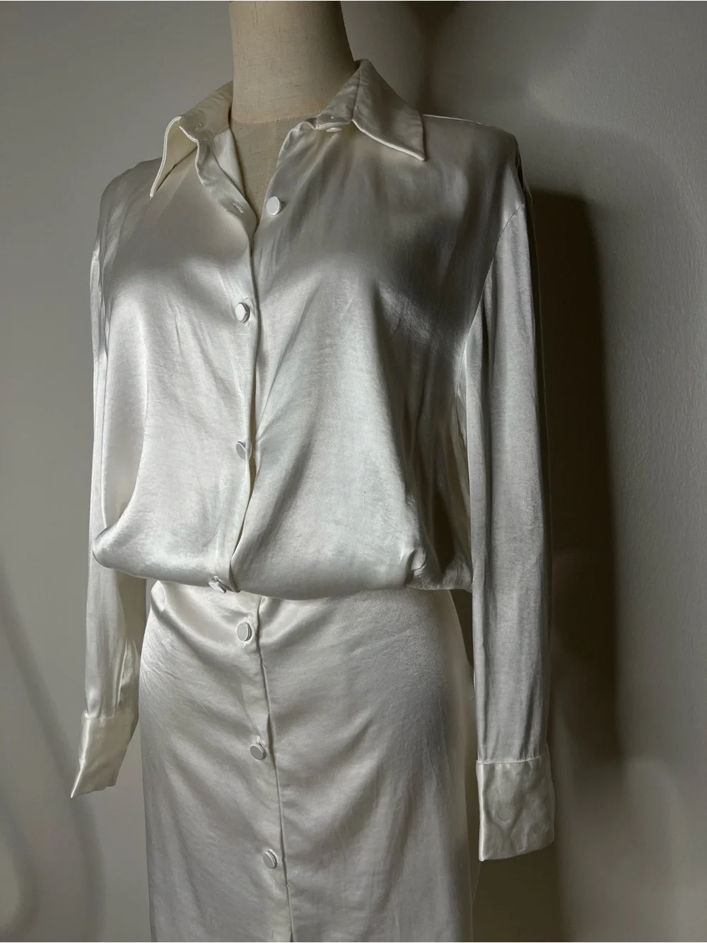 Zara Silk shirt dress - Picture 2 of 5